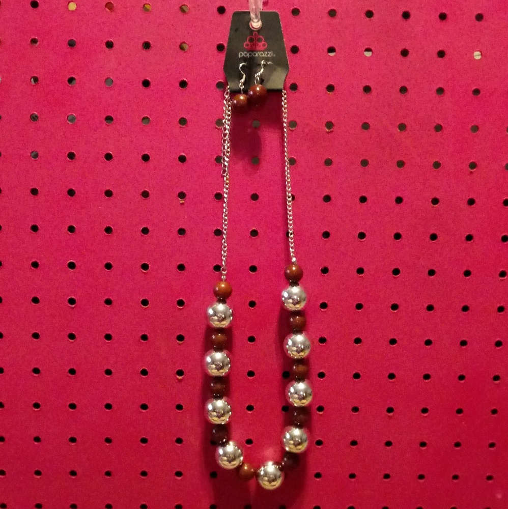 Necklace with matching earrings